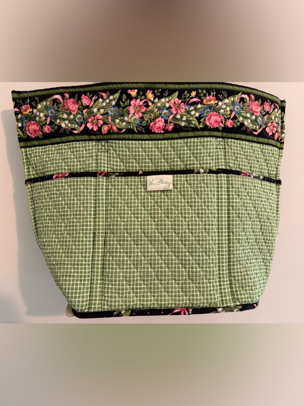 Vintage Vera Bradley large tote bag in the retired "New Hope" pattern - Picture 6 of 16